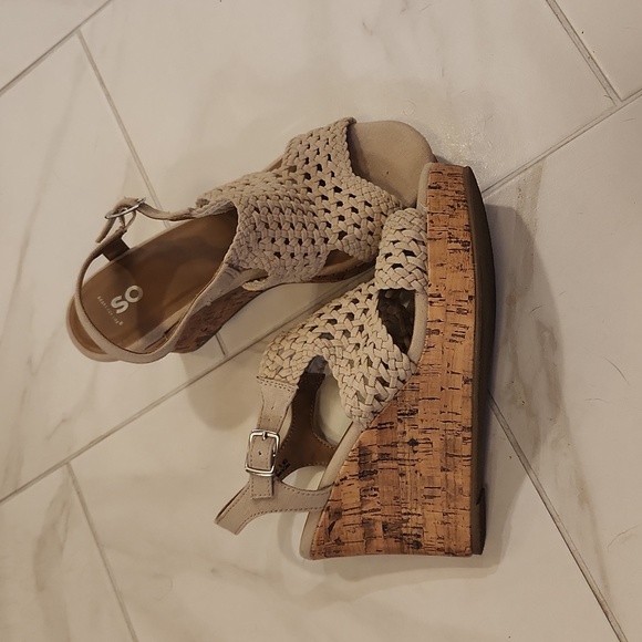 DONATION SALE, BOGO FREE SO nude wedges - Picture 2 of 4